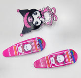 Impression Chocuk Karomi Patterned Snap Buckle Set - 12 Pcs, Stylish and Cute Hair Accessories for Girls & Women